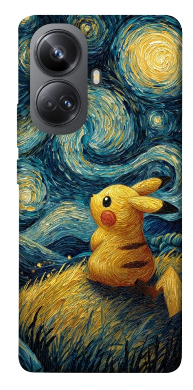 Чохол на Realme 10 Pro+ Pikachu and Van Gogh фото 1 з 1