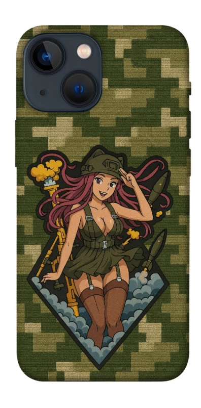 Чохол на Apple iPhone 13 mini (5.4") Military Waifu фото 1 з 1