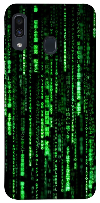 Чехол на Samsung Galaxy A20 / A30 Matrix Code фото 1 Чехол на Samsung Galaxy A20 / A30 Matrix Code фото 1 из 1