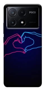 Чехол на Xiaomi Poco X6 Neon love фото 1 из 1