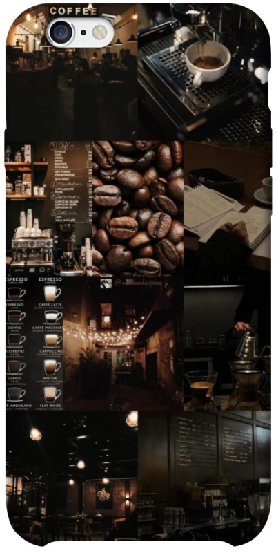 Чохол на Apple iPhone 6/6s plus (5.5") Coffee collage ver.1 фото 1 з 1