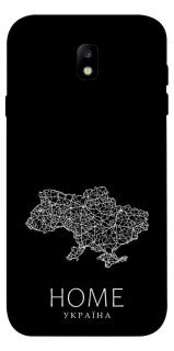 Чехол на Samsung J730 Galaxy J7 (2017) Ukraine black map фото 1 из 1