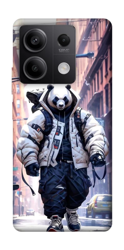 Чехол на Xiaomi Redmi Note 13 5G Панда курьер фото 1 из 1