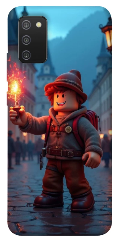 Чохол на Samsung Galaxy A02s Roblox Fire Logo Blue Flames фото 1 з 1