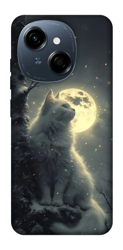 Чохол на TECNO Spark Go 1 Кіт під місяцем фото 1 з 1