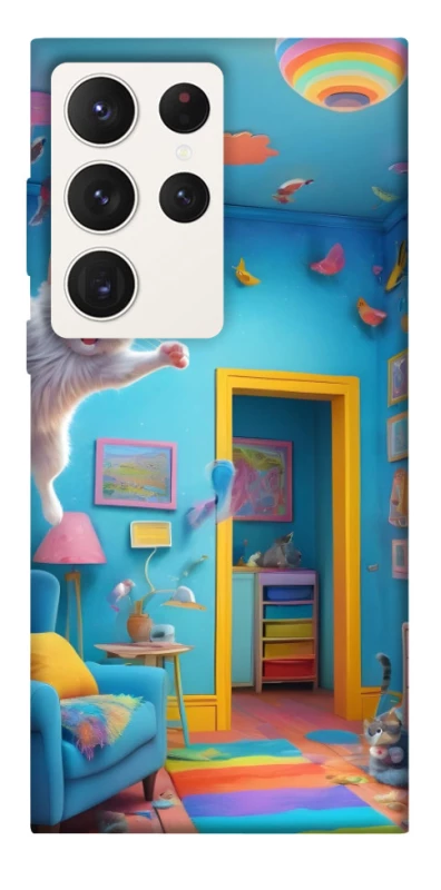 Чохол на Samsung Galaxy S23 Ultra crazy cat фото 1 з 1