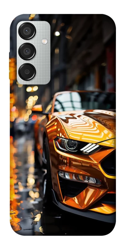Чохол на Samsung Galaxy M15 5G Golden sports car фото 1 з 1