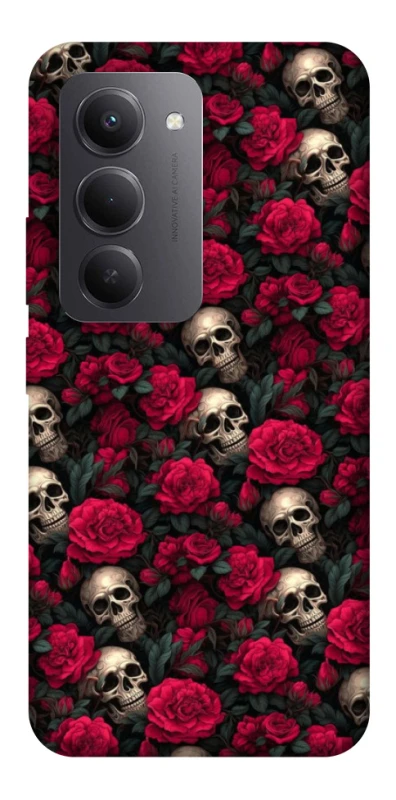 Чехол на Xiaomi Redmi 15 (EU) Черепа и розы фото 1 из 1