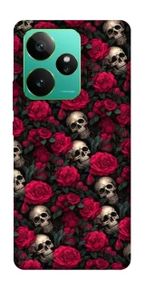 Чехол на Realme GT 7 Черепа и розы фото 1 из 1