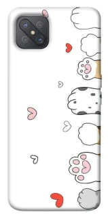 Чехол на Oppo A92s Paws фото 1 из 1