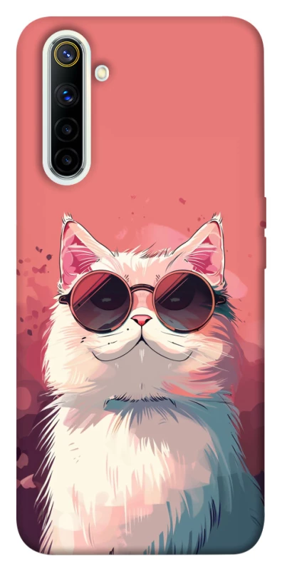 Чохол на Realme 6 Сat with glasses фото 1 з 1