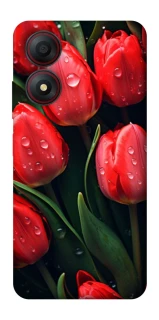 Чохол на ZTE Blade A34 4G Червоні тюльпани фото 1 Чохол на ZTE Blade A34 4G Червоні тюльпани фото 1 з 1