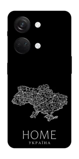 Чехол на OnePlus Nord 3 Ukraine black map фото 1 из 1