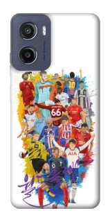 Чехол на Motorola Moto E15 Football Abstract v2 фото 1 из 1