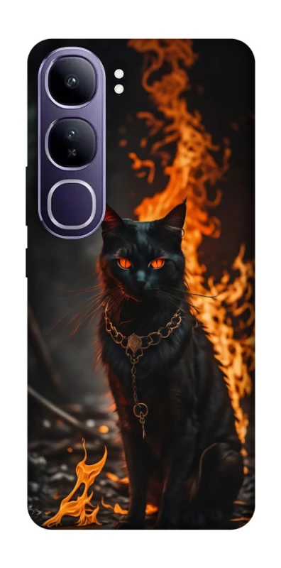 Чохол на Vivo Y300 Вогняний кіт фото 1 з 1