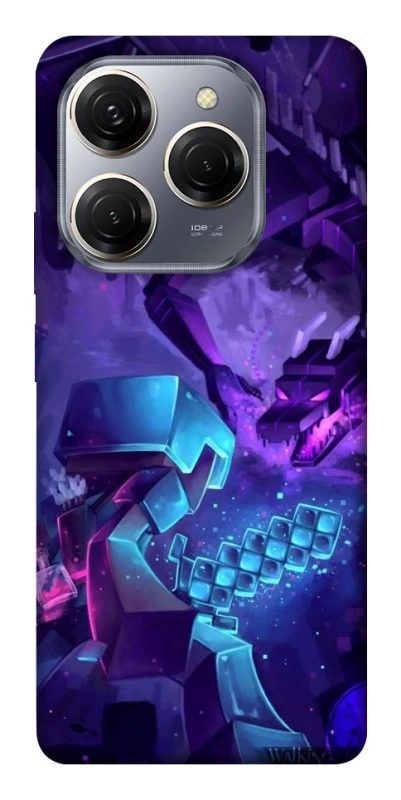 Чохол на TECNO Spark 20 Pro Minecraft dragon фото 1 з 1