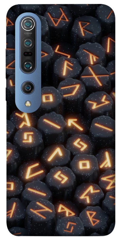 Чехол на Xiaomi Mi 10 / Mi 10 Pro Огненые руны фото 1 из 1