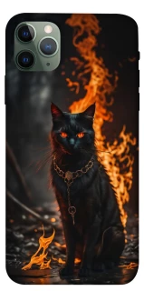 Чехол на Apple iPhone 11 Pro Max (6.5") Огненный кот фото 1 из 1