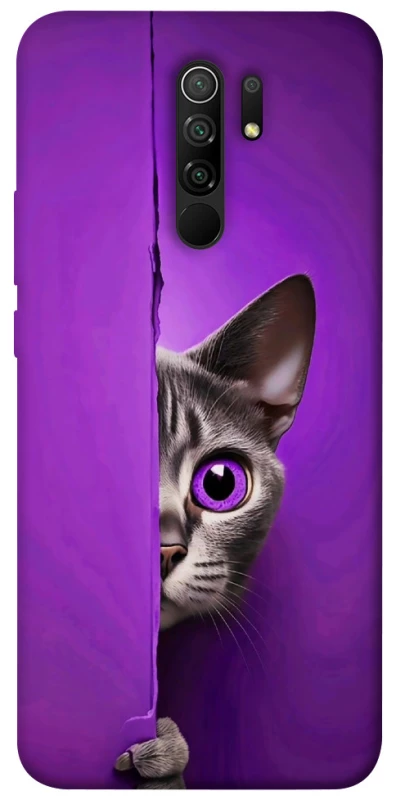 Чохол на Xiaomi Redmi 9 Кіт-підглядач фото 1 з 1