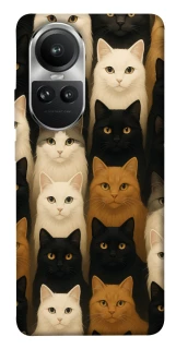 Чохол на Oppo Reno 10 Colorful Cat Collage фото 1 Чохол на Oppo Reno 10 Colorful Cat Collage фото 1 з 1