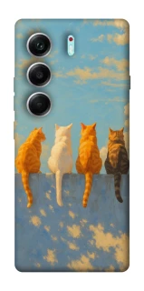 Чехол на Tecno Camon 40 Pro 5G cats on wall фото 1 Чехол на Tecno Camon 40 Pro 5G cats on wall фото 1 из 1