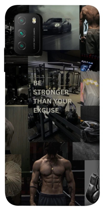 Чохол на Xiaomi Poco M3 Be stronger фото 1 з 1