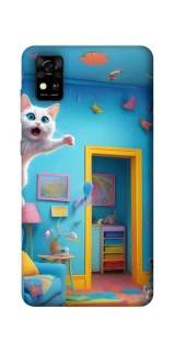 Чохол на ZTE Blade A31 crazy cat фото 1 з 1