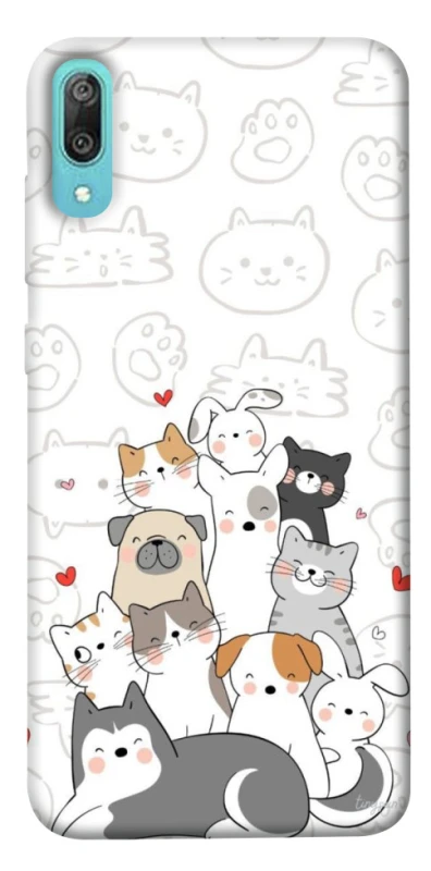 Чехол на Huawei Y6 Pro (2019) Funny Pets фото 1 из 1