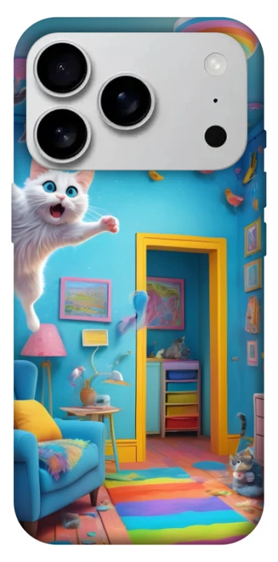 Чохол на Apple iPhone 17 Pro Max (6.9") crazy cat фото 1 з 1