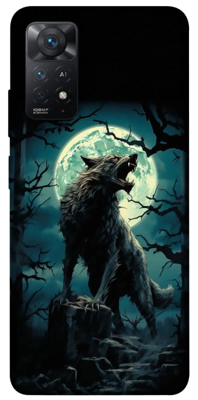 Чохол на Xiaomi Redmi Note 11 Pro 4G/5G Вовк під місяцем фото 1 з 1
