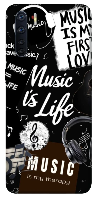 Чохол на Oppo A91 Music is Life фото 1 з 1