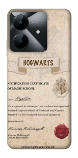 Чехол на Realme Note 60x The Hogwarts acceptance letter фото 1 из 1