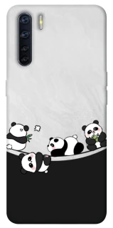 Чохол на Oppo A91 Four pandas фото 1 з 1