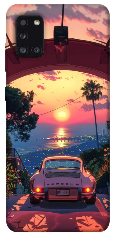 Чохол на Samsung Galaxy A31 Porsche at sunset фото 1 з 1