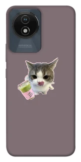 Чохол на Vivo Y02 cat matcha фото 1 з 1