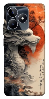 Чехол на Realme C53 white dragon фото 1 из 1