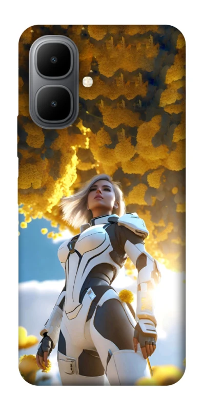 Чехол на Infinix Smart 10 Cyber space girl ver.3 фото 1 из 1