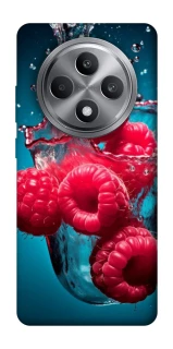 Чехол на Oppo Reno 12 F 4G Малинка в воде фото 1 из 1