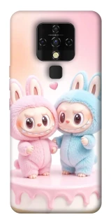 Чехол на TECNO Camon 16 SE Labubu Twins фото 1 из 1
