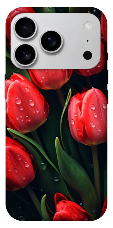 Чехол на Apple iPhone 17 Pro Max (6.9") Красные тюльпаны фото 1 Чехол на Apple iPhone 17 Pro Max (6.9") Красные тюльпаны фото 1 из 1