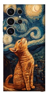 Чехол на Samsung Galaxy S25 Ultra van gogh cat фото 1 из 1