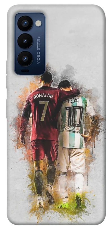 Чехол на TECNO Camon 18 Ronaldo и Messi фото 1 из 1