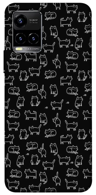 Чохол на Vivo Y21 / Y33s Black Cats фото 1 з 1