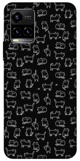 Чохол на Vivo Y21 / Y33s Black Cats фото 1 з 1