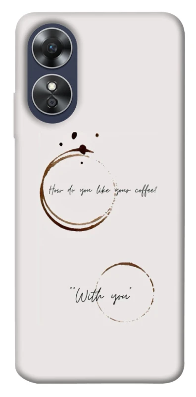 Чехол на Oppo A17 Coffee with you фото 1 из 1