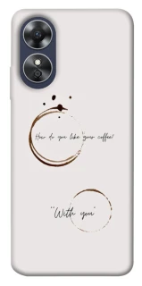 Чехол на Oppo A17 Coffee with you фото 1 из 1