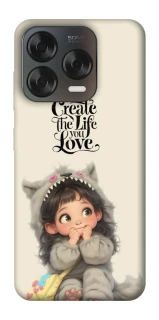 Чехол на ZTE Blade V70 Design Create the life you love фото 1 из 2