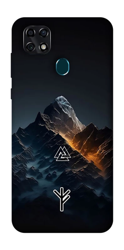 Чехол на ZTE Blade 20 Smart Руны в горах фото 1 из 1