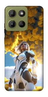 Чохол на Motorola Moto G15 4G Cyber space girl ver.3 фото 1 з 1