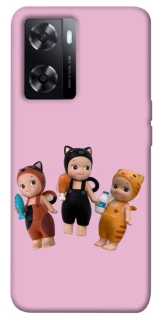 Чохол на Oppo A57s Cat Cafe Trio фото 1 з 1